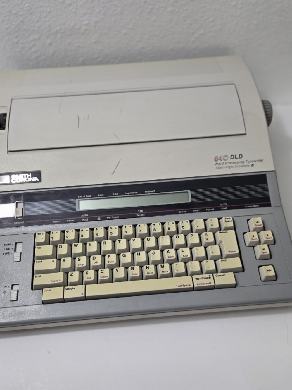 Vintage Smith Corona 640 DLD Word Processing Typewriter - Untested